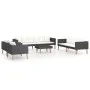 5-piece garden furniture set and black synthetic rattan cushions by vidaXL, Garden sets - Ref: Foro24-3059333, Price: 614,09 ...