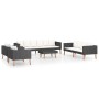 5-teiliges Gartenmöbel-Set und schwarze synthetische Rattankissen von vidaXL, Gartensets - Ref: Foro24-3059333, Preis: 647,60...