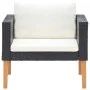 5-piece garden furniture set and black synthetic rattan cushions by vidaXL, Garden sets - Ref: Foro24-3059333, Price: 614,09 ...