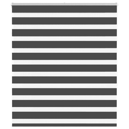 Estor cebra negro 130x150 cm tejido ancho 125,9 cm poliéster by , Blinds and blinds - Ref: Foro24-4014241, Price: 38,99 €, Di...
