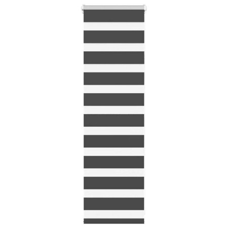 Estor cebra negro 45x100 cm tejido ancho 40,9 cm poliéster by , Blinds and blinds - Ref: Foro24-4014198, Price: 14,82 €, Disc...