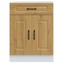 Mueble bajo de cocina Kalmar roble artesanal madera ingeniería von , Küchenschränke - Ref: Foro24-853496, Preis: 90,42 €, Rab...