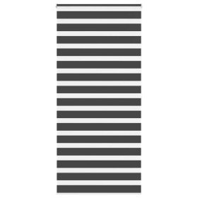 Estor cebra negro 105x200 cm tejido ancho 100,9 cm poliéster by , Blinds and blinds - Ref: Foro24-4014262, Price: 26,44 €, Di...