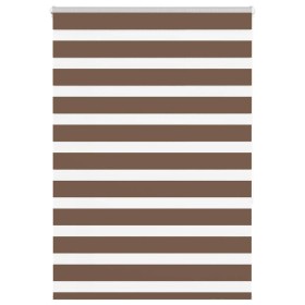 Estor cebra marrón 95x150 cm tejido ancho 90,9 cm poliéster de , Persianas y estores - Ref: Foro24-4014338, Precio: 26,29 €, ...