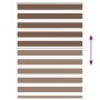 Brown zebra curtain 95x150 cm, fabric width 90.9 cm, made of polyester. by , Blinds and blinds - Ref: Foro24-4014338, Price: ...