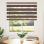 Brauner Zebra-Vorhang 135x150 cm, Stoffbreite 130,9 cm, aus Polyester. von , Jalousien und Jalousien - Ref: Foro24-4014346, P...