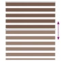 Brauner Zebra-Vorhang 135x150 cm, Stoffbreite 130,9 cm, aus Polyester. von , Jalousien und Jalousien - Ref: Foro24-4014346, P...