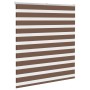 Estor cebra marrón 130x100 cm tejido ancho 125,9 cm poliéster de , Persianas y estores - Ref: Foro24-4014319, Precio: 27,23 €...