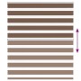Estor cebra marrón 130x100 cm tejido ancho 125,9 cm poliéster de , Persianas y estores - Ref: Foro24-4014319, Precio: 27,23 €...