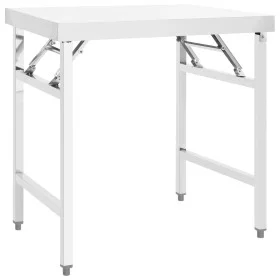 Folding kitchen work table steel 85x60x80 cm by vidaXL, Restoration - Ref: Foro24-326156, Price: 146,79 €, Discount: %