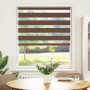 Brauner Zebra-Vorhang 95x100 cm, Stoffbreite 90,9 cm, aus Polyester. von , Jalousien und Jalousien - Ref: Foro24-4014312, Pre...