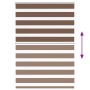 Brown zebra curtain 95x100 cm, fabric width 90.9 cm, polyester. by , Blinds and blinds - Ref: Foro24-4014312, Price: 20,92 €,...