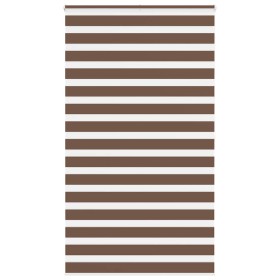 Brown zebra curtain 130x200 cm, fabric width 125.9 cm, polyester. by , Blinds and blinds - Ref: Foro24-4014371, Price: 36,00 ...