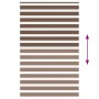 Estor cebra marrón 140x230 cm tejido ancho 135,9 cm poliéster