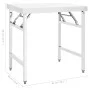 Folding kitchen work table steel 85x60x80 cm by vidaXL, Restoration - Ref: Foro24-326156, Price: 146,79 €, Discount: %