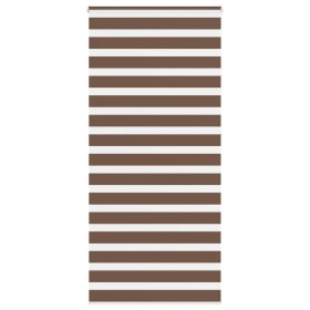 Brown zebra curtain 95x230 cm, fabric width 90.9 cm, polyester. by , Blinds and blinds - Ref: Foro24-4014390, Price: 29,15 €,...