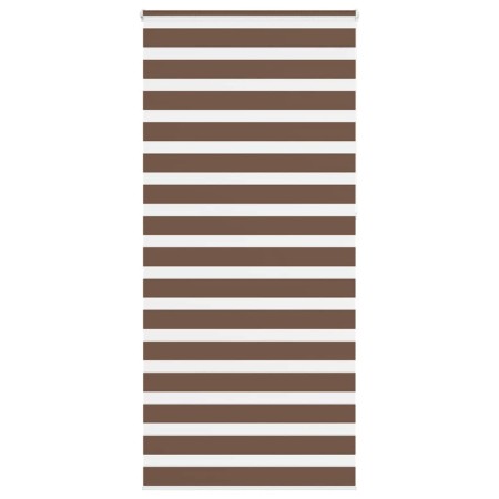 Brown zebra curtain 95x230 cm, fabric width 90.9 cm, polyester. by , Blinds and blinds - Ref: Foro24-4014390, Price: 29,15 €,...