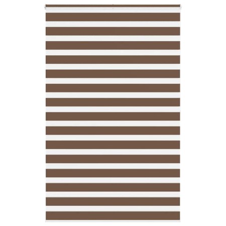 Estor cebra marrón 140x200 cm tejido ancho 135,9 cm poliéster de , Persianas y estores - Ref: Foro24-4014373, Precio: 35,36 €...