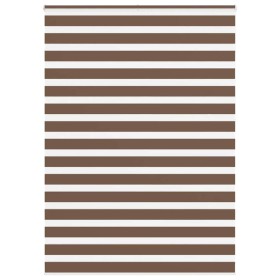 Brauner Zebra-Vorhang 155x230 cm, Stoffbreite 150,9 cm, aus Polyester. von , Jalousien und Jalousien - Ref: Foro24-4014402, P...