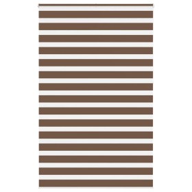 Brown zebra curtain 145x230 cm, fabric width 140.9 cm, polyester. by , Blinds and blinds - Ref: Foro24-4014400, Price: 37,10 ...