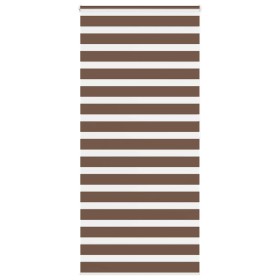 Brauner Zebra-Vorhang 100x200 cm, Stoffbreite 95,9 cm, aus Polyester. von , Jalousien und Jalousien - Ref: Foro24-4014365, Pr...
