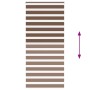 Brown zebra curtain 100x200 cm, fabric width 95.9 cm, polyester. by , Blinds and blinds - Ref: Foro24-4014365, Price: 29,15 €...
