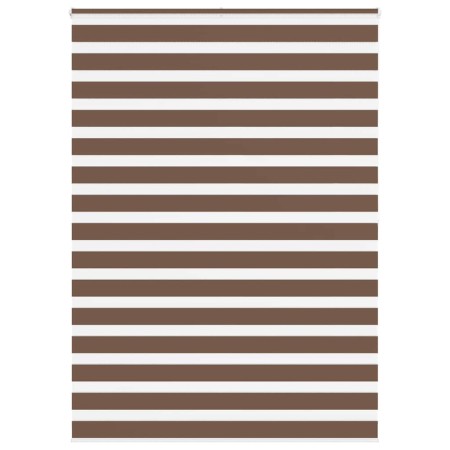 Brown zebra curtain 165x200 cm, fabric width 160.9 cm, polyester. by , Blinds and blinds - Ref: Foro24-4014378, Price: 40,70 ...