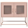 TV-Möbel aus kaltgewalztem Stahl in Rosa, 68x39x60,5 cm. von , TV-Möbel - Ref: Foro24-853333, Preis: 74,02 €, Rabatt: %