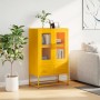 Mustard yellow steel sideboard 68x39x111.5 cm by , Sideboards - Ref: Foro24-853365, Price: 148,83 €, Discount: %