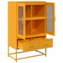 Mustard yellow steel sideboard 68x39x111.5 cm by , Sideboards - Ref: Foro24-853365, Price: 148,83 €, Discount: %