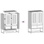 Weißer Stahlschrank 68x39x111,5 cm von , Sideboards - Ref: Foro24-853367, Preis: 147,85 €, Rabatt: %