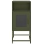 Mesita de noche de acero laminado verde oliva 36x39x78 cm de , Aparadores - Ref: Foro24-853414, Precio: 48,28 €, Descuento: %