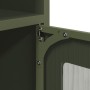 Mesita de noche de acero laminado verde oliva 36x39x78 cm de , Aparadores - Ref: Foro24-853414, Precio: 48,28 €, Descuento: %