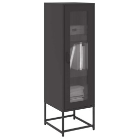Kaltgewalzter schwarzer Stahlschrank 36x39x123 cm von , Sideboards - Ref: Foro24-853392, Preis: 91,23 €, Rabatt: %