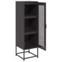 Aparador de acero laminado en frío negro 36x39x123 cm de , Aparadores - Ref: Foro24-853392, Precio: 91,17 €
