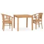 Garden dining set 3 pieces solid teak wood by vidaXL, Garden sets - Ref: Foro24-3060002, Price: 438,46 €, Discount: %