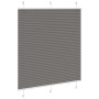 Gefalteter Anthrazit-Plissee-Vorhang 115x100 cm Stoffbreite 114,4 cm aus Polyester. von , Jalousien und Jalousien - Ref: Foro...