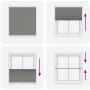 Pleated Anthracite Blind 115x100 cm Fabric Width 114.4cm Polyester by , Blinds and blinds - Ref: Foro24-4015078, Price: 19,29...