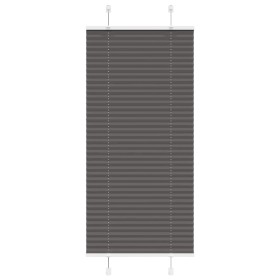 Schwarzer Plissee-Vorhang 55x100 cm Stoffbreite 54,4 cm aus Polyester von , Jalousien und Jalousien - Ref: Foro24-4015117, Pr...