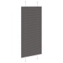 Pleated black blind 55x100 cm Fabric width 54.4 cm Polyester by , Blinds and blinds - Ref: Foro24-4015117, Price: 19,98 €, Di...