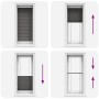 Pleated black blind 55x100 cm Fabric width 54.4 cm Polyester by , Blinds and blinds - Ref: Foro24-4015117, Price: 19,98 €, Di...