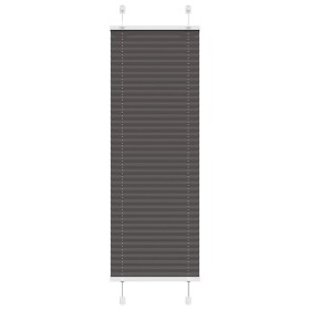 Pleated black blind 45x100 cm Fabric width 44.4 cm Polyester by , Blinds and blinds - Ref: Foro24-4015115, Price: 21,25 €, Di...