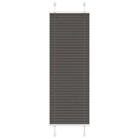 Pleated black blind 45x100 cm Fabric width 44.4 cm Polyester by , Blinds and blinds - Ref: Foro24-4015115, Price: 21,25 €, Di...