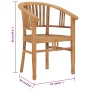 Garten-Essgruppe 3-teilig aus massivem Teakholz von vidaXL, Gartensets - Ref: Foro24-3060002, Preis: 446,89 €, Rabatt: %