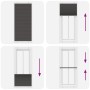 Black Pleated Blind 85x200 cm Fabric Width 84.4 cm Polyester by , Blinds and blinds - Ref: Foro24-4015157, Price: 24,96 €, Di...