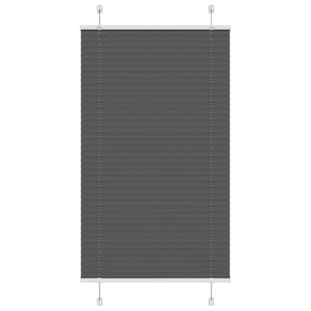 Pleated black blind 70x100 cm Fabric width 69.4 cm Polyester by , Blinds and blinds - Ref: Foro24-4015120, Price: 19,31 €, Di...