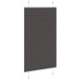 Pleated black blind 70x100 cm Fabric width 69.4 cm Polyester by , Blinds and blinds - Ref: Foro24-4015120, Price: 19,31 €, Di...