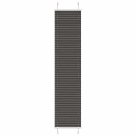 Black Pleated Blind 40x200 cm Fabric Width 39.4 cm Polyester by , Blinds and blinds - Ref: Foro24-4015148, Price: 21,18 €, Di...