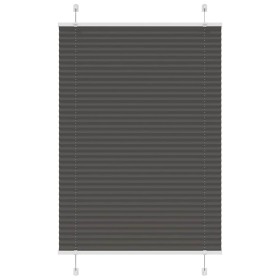 Schwarzer Plissee-Vorhang 90x150 cm Stoffbreite 89,4 cm aus Polyester von , Jalousien und Jalousien - Ref: Foro24-4015141, Pr...