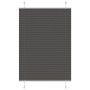 Pleated black blind 90x150 cm Fabric width 89.4 cm Polyester by , Blinds and blinds - Ref: Foro24-4015141, Price: 22,52 €, Di...